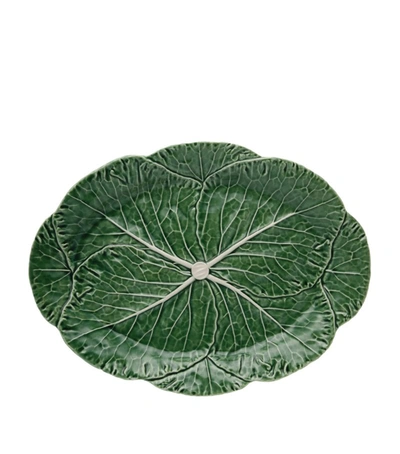 Bordallo Pinheiro Cabbage 15" Oval Platter, Green