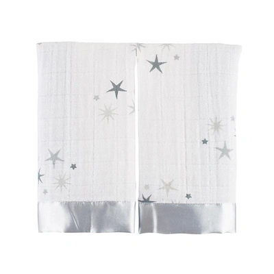 Aden + Anais 2-pack Twinkle Classic Issie Security Blankets In White