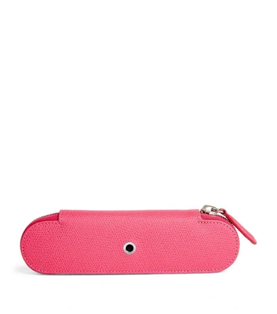 Graf Von Faber-castell Leather Pen Case In Pink