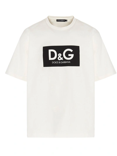 Dolce E Gabbana Men's  White Cotton T Shirt