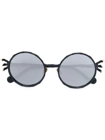 Anna-karin Karlsson The Claw And The Moon Round Sunglasses In Black