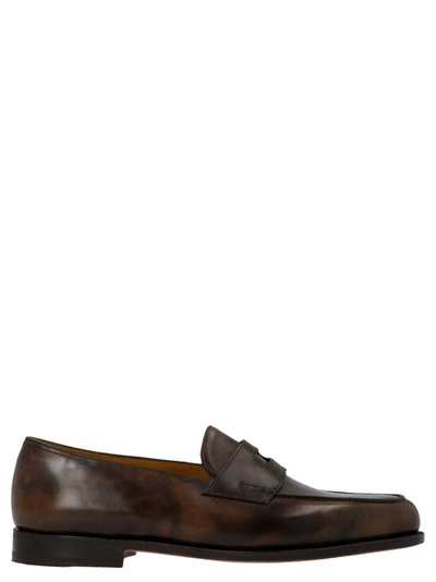 John Lobb Men's  Brown Other Materials Loafers