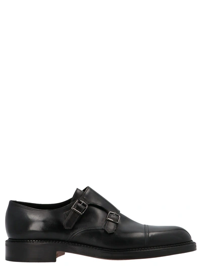 John Lobb Men's  Black Other Materials Loafers