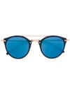 Oliver Peoples Remick Mirrored Brow-bar Sunglasses, Blue