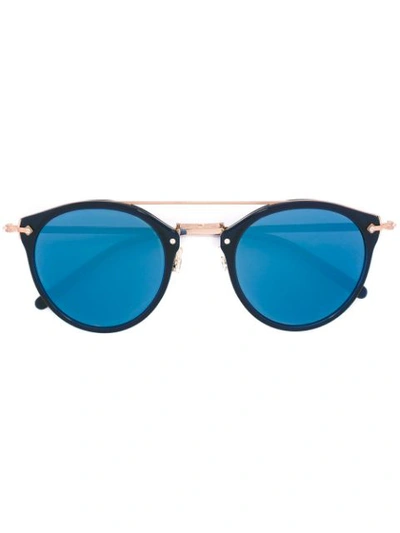 Oliver Peoples Remick Mirrored Brow-bar Sunglasses, Blue