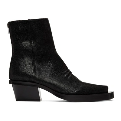 Alyx Leone Leather Ankle Boots In Black