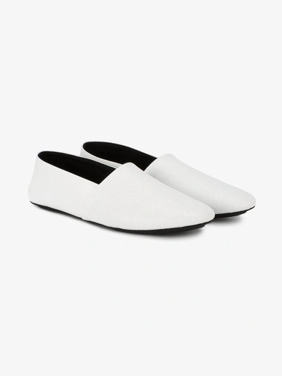 Newbark Jacks Flat Slip On Loafers In White