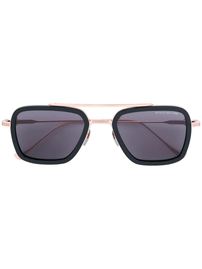 Dita Eyewear Square Frame Sunglasses In Black