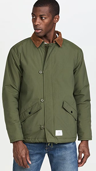 Alpha Industries Deck Jacket In Green