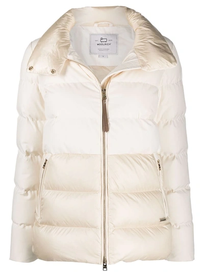 Woolrich Luxe Puffy Padded Jacket In Nude