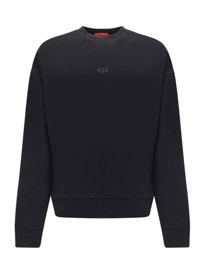 424 Logo-embroidered Cotton Sweatshirt In 99
