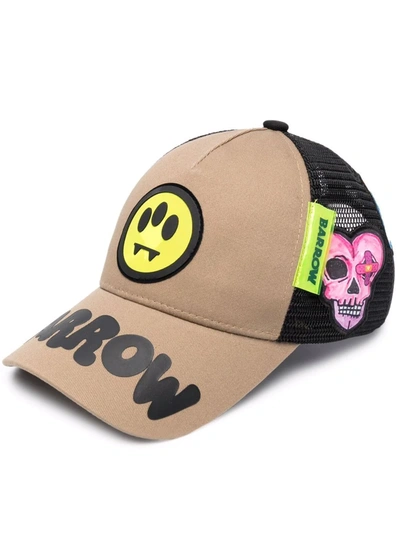 Barrow Trucker Cap With Logo And Patch In Beige,black