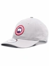 Canada Goose Adjustable Logo Baseball Cap In Grey