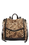 Aimee Kestenberg All For Love Convertible Leather Backpack In Amazon Leopard