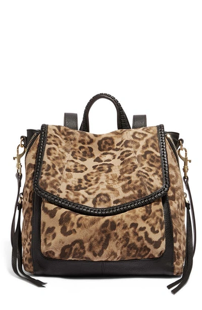 Aimee Kestenberg All For Love Convertible Leather Backpack In Amazon Leopard