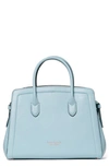 Kate Spade Knott Medium Leather Satchel In Teacup Blue