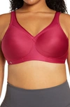 Glamorise Magiclift® Seamless Sports Bra In Ruby Red