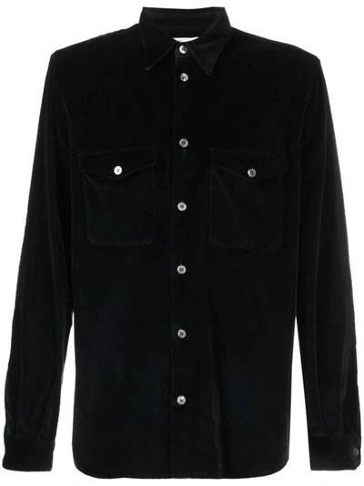 Pre-owned Helmut Lang 1990s Textured Shirt In Black