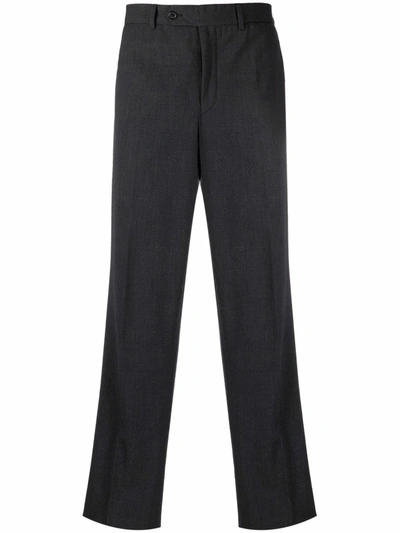 Pre-owned Prada 1990s Straight-legged Tailored Trousers In Grey