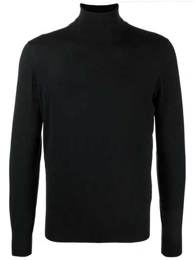 Dell'oglio Roll-neck Merino Jumper In Black