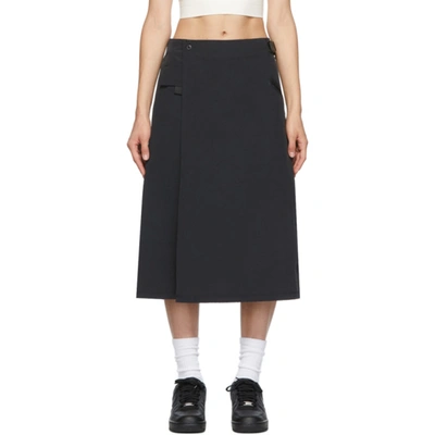 Nike Sportswear Tech Pack Wrap Skirt In Black/ Black/ Black Nike Sportswear Tech Pack Wrap Skirt In Black/ Black/ Black