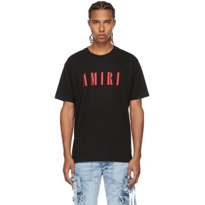 Amiri Logo-print Cotton T-shirt In Black | ModeSens