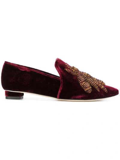 Sanayi313 Sanayi 313 Pointed Loafers - Pink In Bordeux