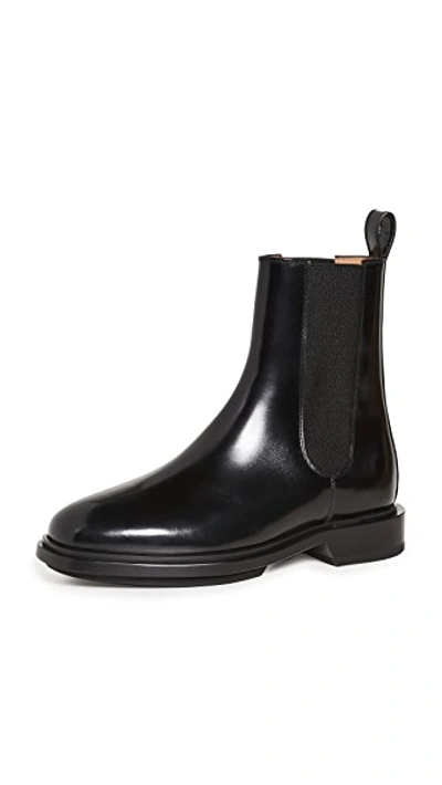 Apc Charlie Chelsea Boots In Black