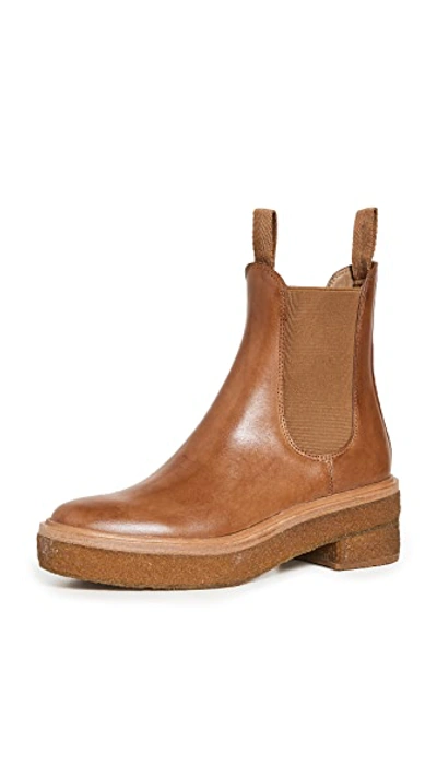 Loeffler Randall Crepe Sole Chelsea Boots In Safari