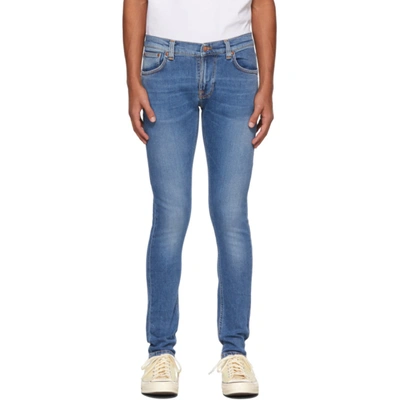 Nudie Jeans Blue Tight Terry Jeans In Open Depth | ModeSens