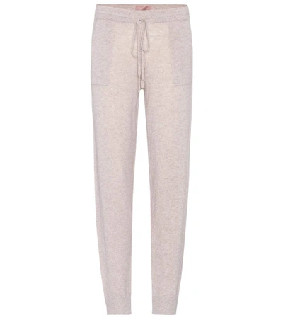 81 Hours Hive Wool And Cashmere Track Pants In Beige