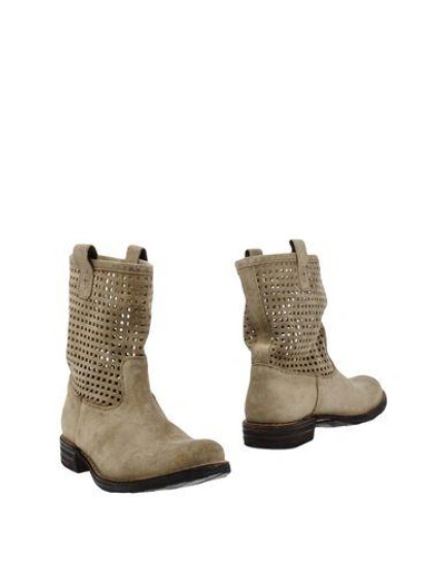 Fiorentini + Baker Ankle Boots In Military Green