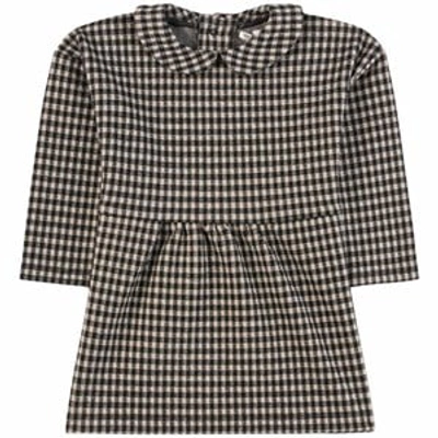 Sproet And Sprout Kids' Block Check Dress Black