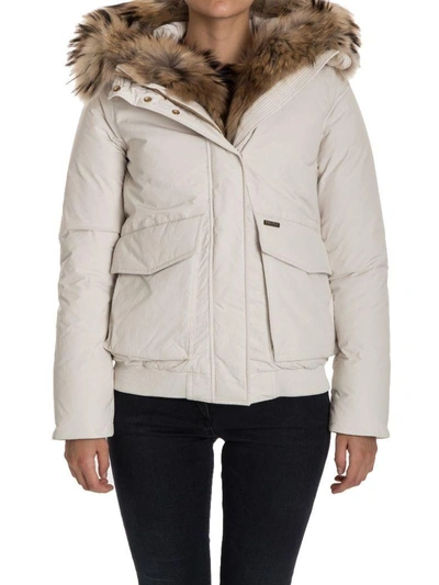 Woolrich - Military Bomber Down Jacket In White