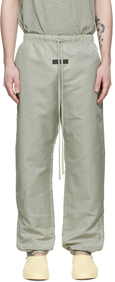 Essentials Green Track Pant With Logo