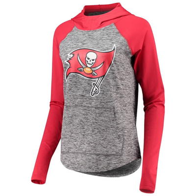 G-iii 4her By Carl Banks Women's Heathered Gray, Red Tampa Bay Buccaneers Championship Ring Pullover Hoodie In Heather Gray-red