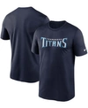 Nike Men's Navy Tennessee Titans Wordmark Legend Performance T-shirt