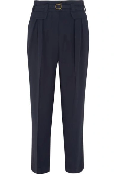 Apc Isa Belted Twill Straight-leg Pants