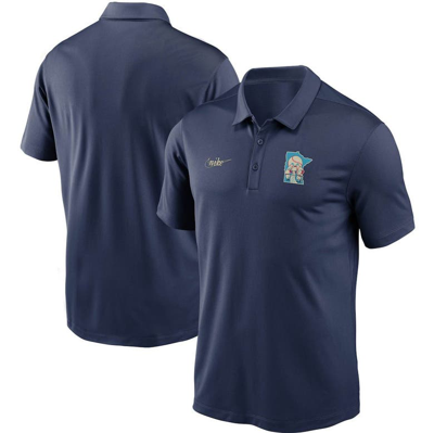 Nike Men's Navy Minnesota Twins Cooperstown Collection Logo Franchise Performance Polo