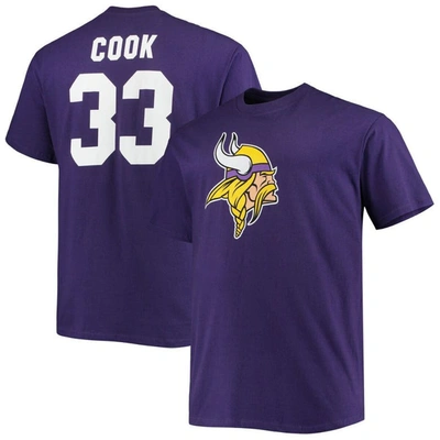 Fanatics Men's Justin Jefferson Purple Minnesota Vikings Player Icon Name And Number T-shirt