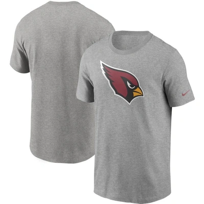 Nike Men's Heathered Gray Arizona Cardinals Primary Logo T-shirt In Grey
