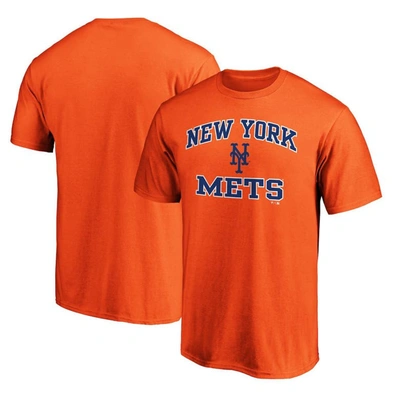 Fanatics Men's Orange New York Mets Heart Soul T-shirt