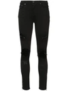 Amiri Thrasher Distressed High-rise Skinny Jeans In Black