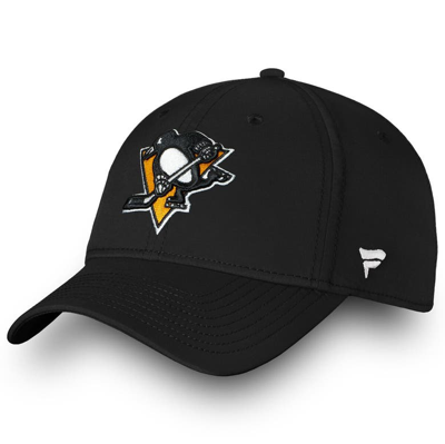 Fanatics Men's Black Pittsburgh Penguins Core Primary Logo Snapback Adjustable Hat