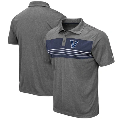 Colosseum Men's Heathered Charcoal Villanova Wildcats Smithers Polo In Heather Charcoal