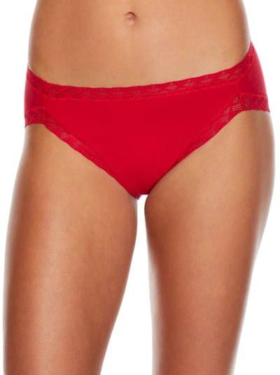 Natori Bliss Cotton French Cut Briefs In Currant