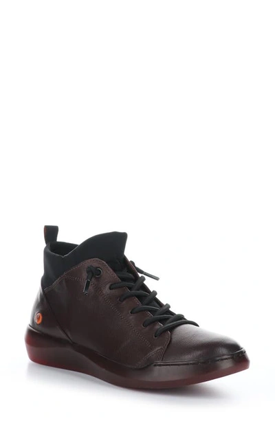 Softinos By Fly London Biel Sneaker In 027 Wine/ Black Smooth