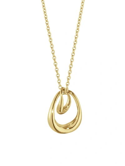 Georg Jensen 18k Yellow Gold Offspring Looped Pendant Necklace, 17.72