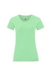 Fruit Of The Loom Womens/ladies Iconic T-shirt In Green