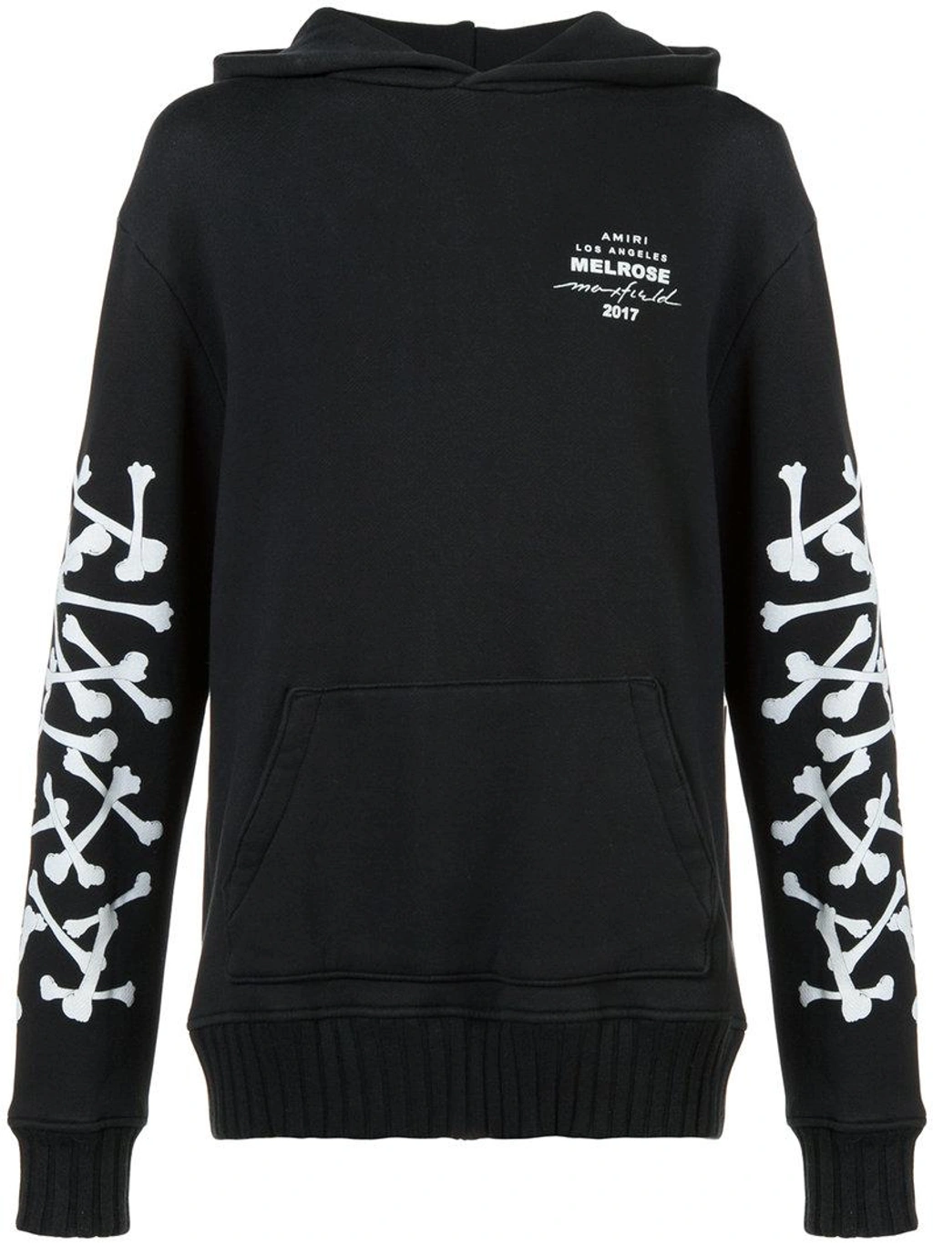 AMIRI Distressed Logo-Print Cotton-Jersey Hoodie for Men